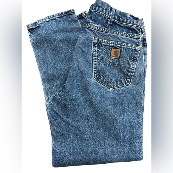 Carhartt Other - Carhartt Men’s Med Wash Jeans Size Size 38x32‎ USA Made Denim Jeans Retro Look